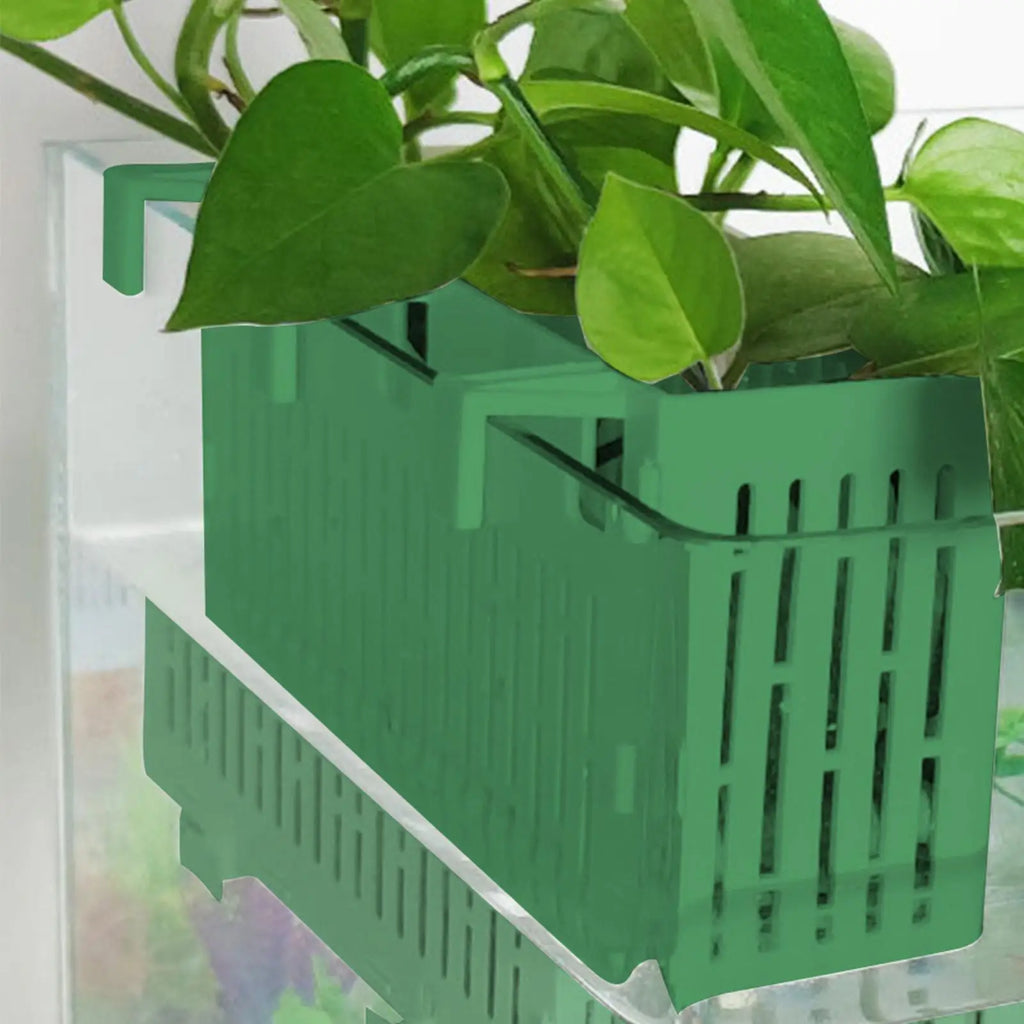 Fish Tank Hanging Planter Aquatic Plant Holder Heat-resistant Hydroponic Basket Aquarium Underwater Aquatic Plants Basket Oasis Select