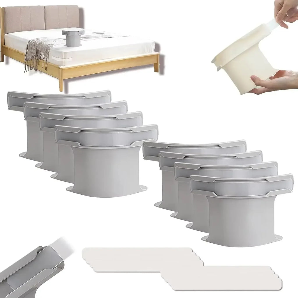 8/4Pcs Heavy Duty Bedsheet Corner Tightener Clips High-quality Materials Durable and Reliable Bed Sheet Grippers for Protectors Oasis Select Grey 8pcs