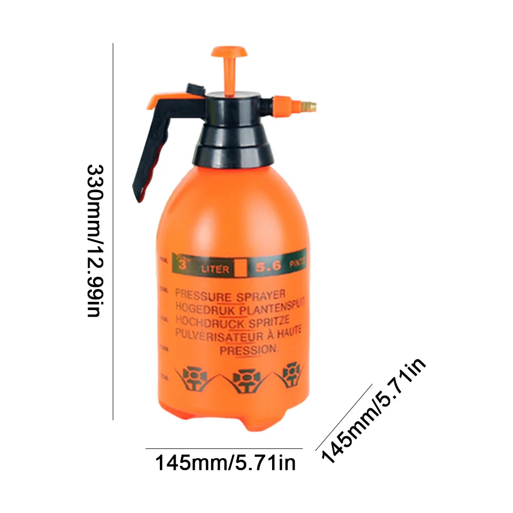 3L Handheld Garden Pump Sprayer Pressurized Sprayer Watering Can Lawn and Garden Care/ Watering Spray Weed Killer/Chemical Water Oasis Select