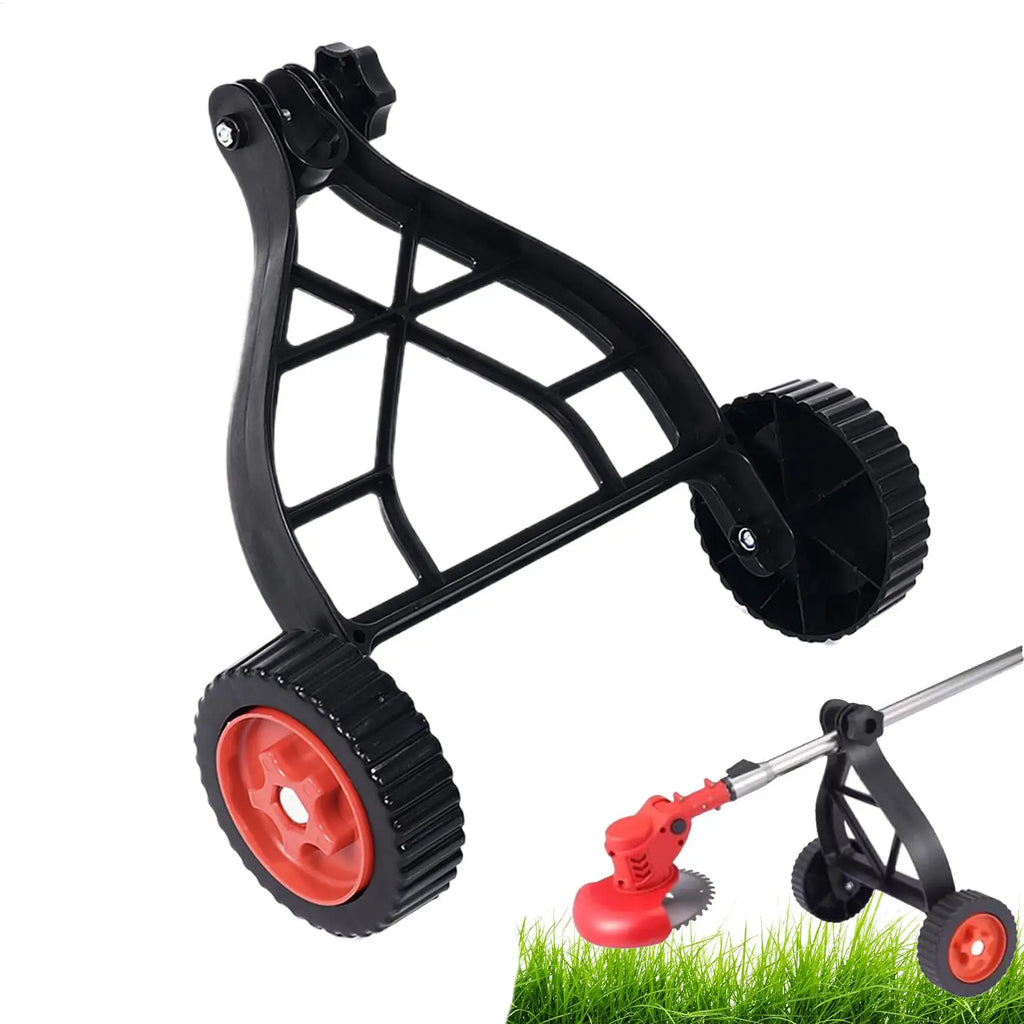 String Trimmer Support Wheels Auxiliary Wheels Trimmer Support Brush Cutter Wheel Mower Attachment Adjustable Grass Cutter Oasis Select