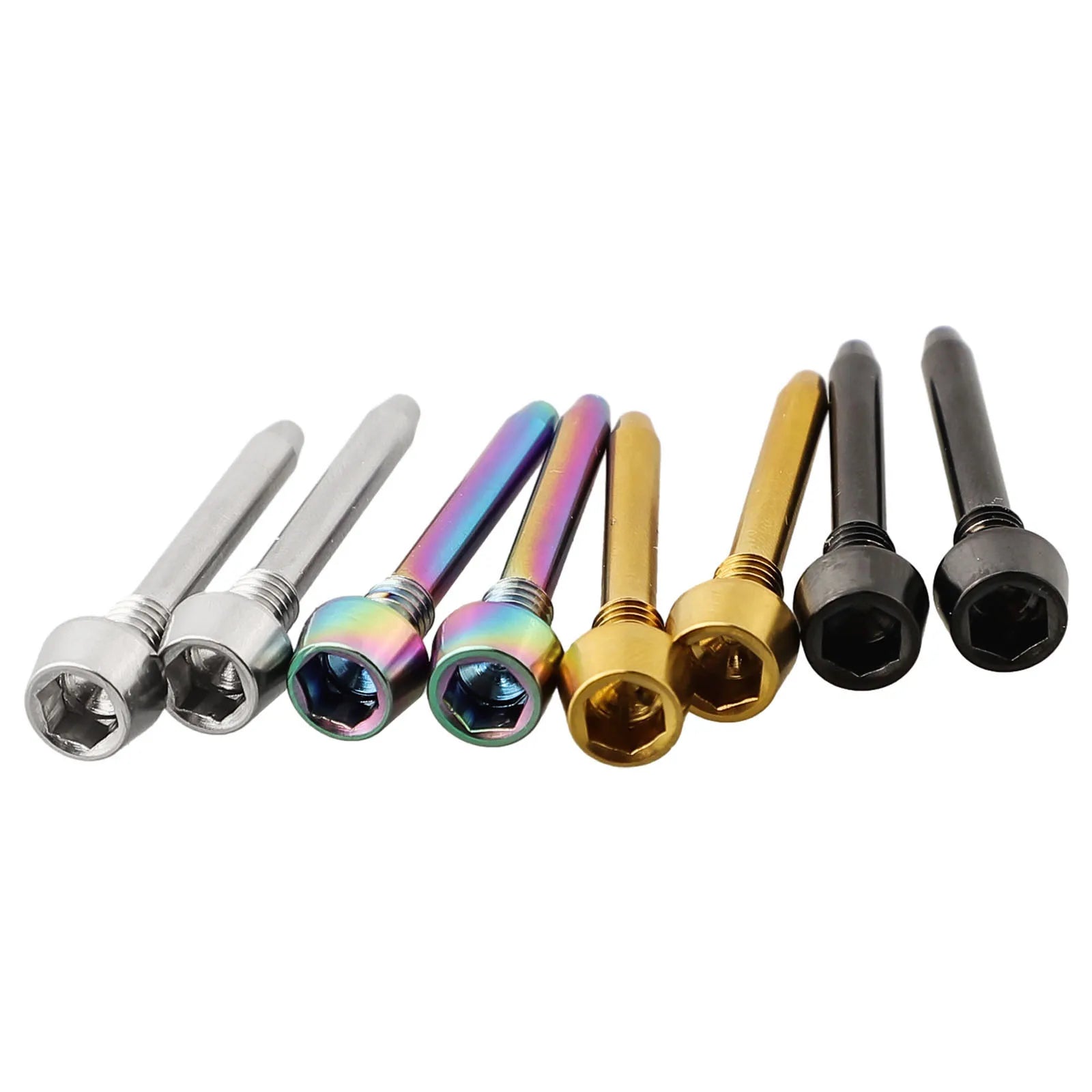 Disc Brake Caliper Bolt Black Titanium Brake Pin Brand New Easy To Install High Quality Replacement Part Cycling Repair Oasis Select