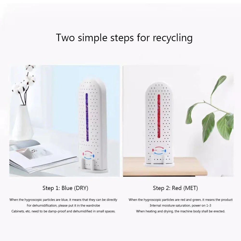 Moisture Absorber Energy Saving Electric Dehumidifier Fast Dry Clothes Mini Hygroscopic Comfortable for Home Room Office Kitchen Oasis Select