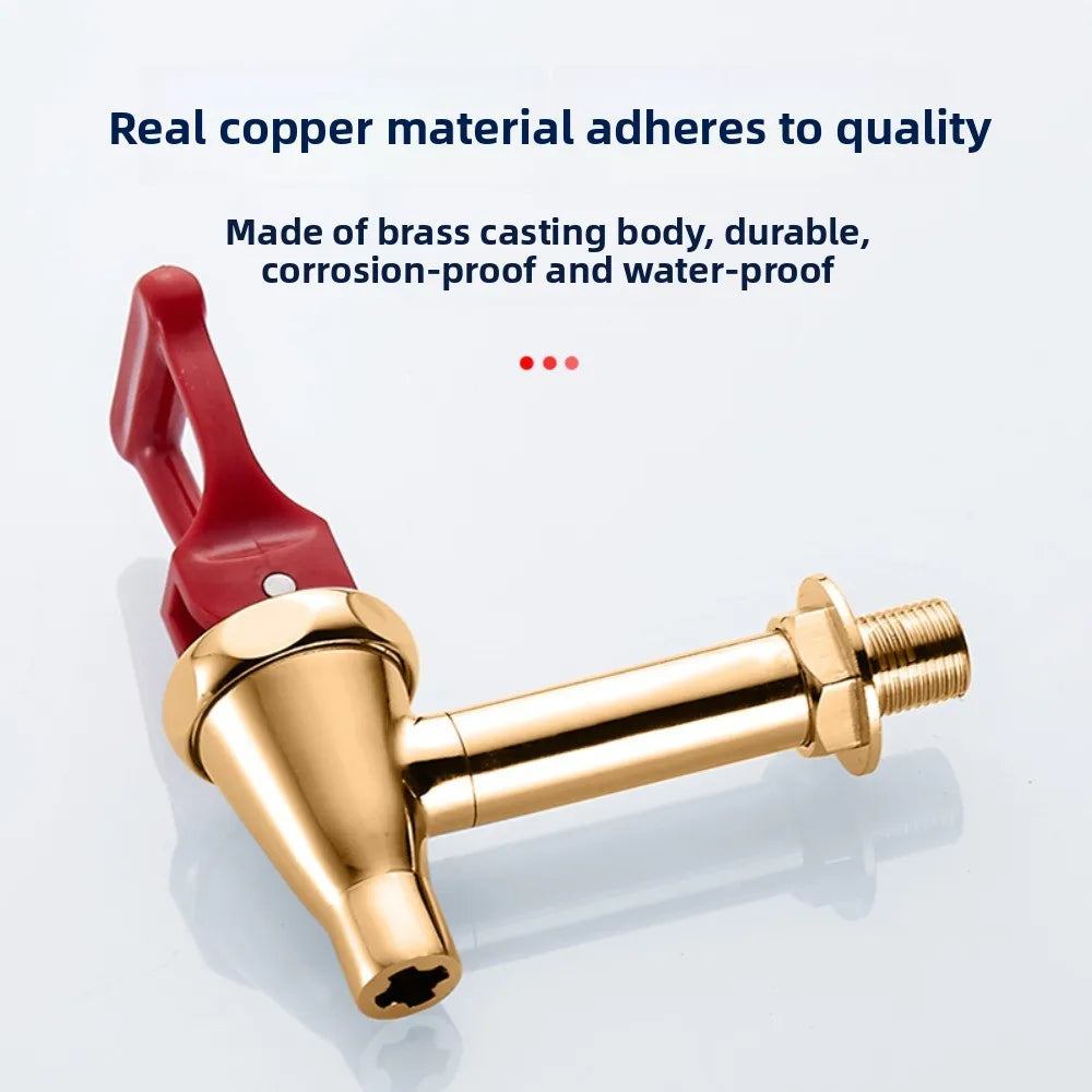 3/4 Electric Water Boiler Faucet Copper High Temperature Resistant Milk Tea Insulation Bucket Faucet Water Boiler Oasis Select