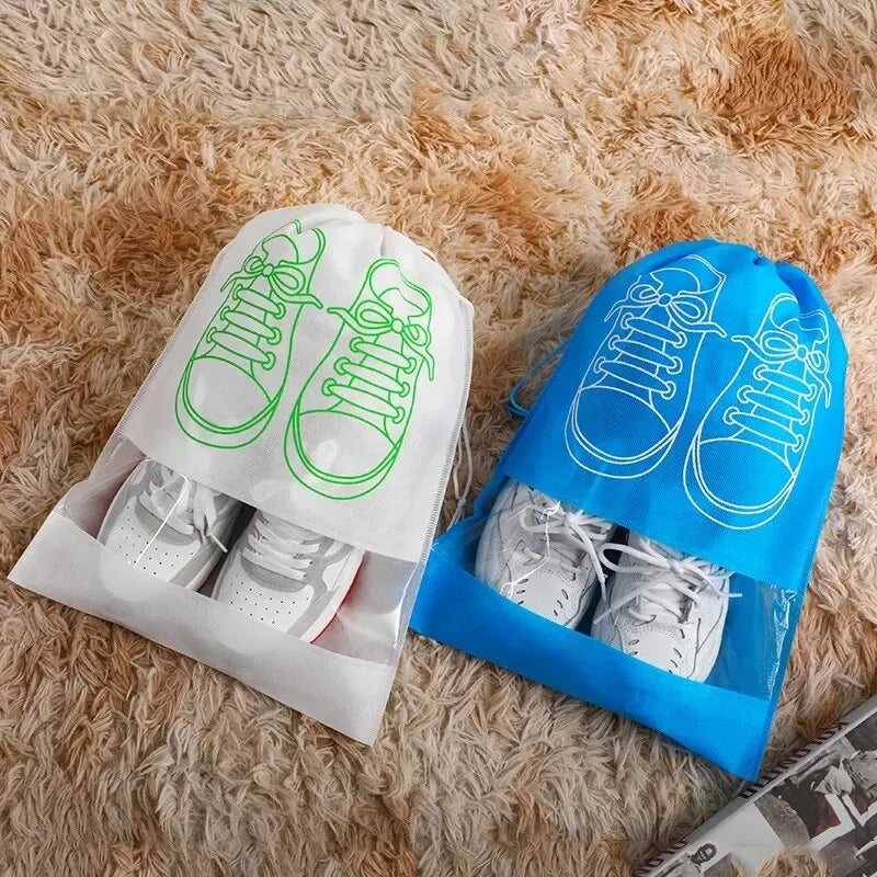 Travel Shoe Storage Bags Non-Woven Waterproof 5 or 10 Pack Shoe Storage Bag Oasis Select