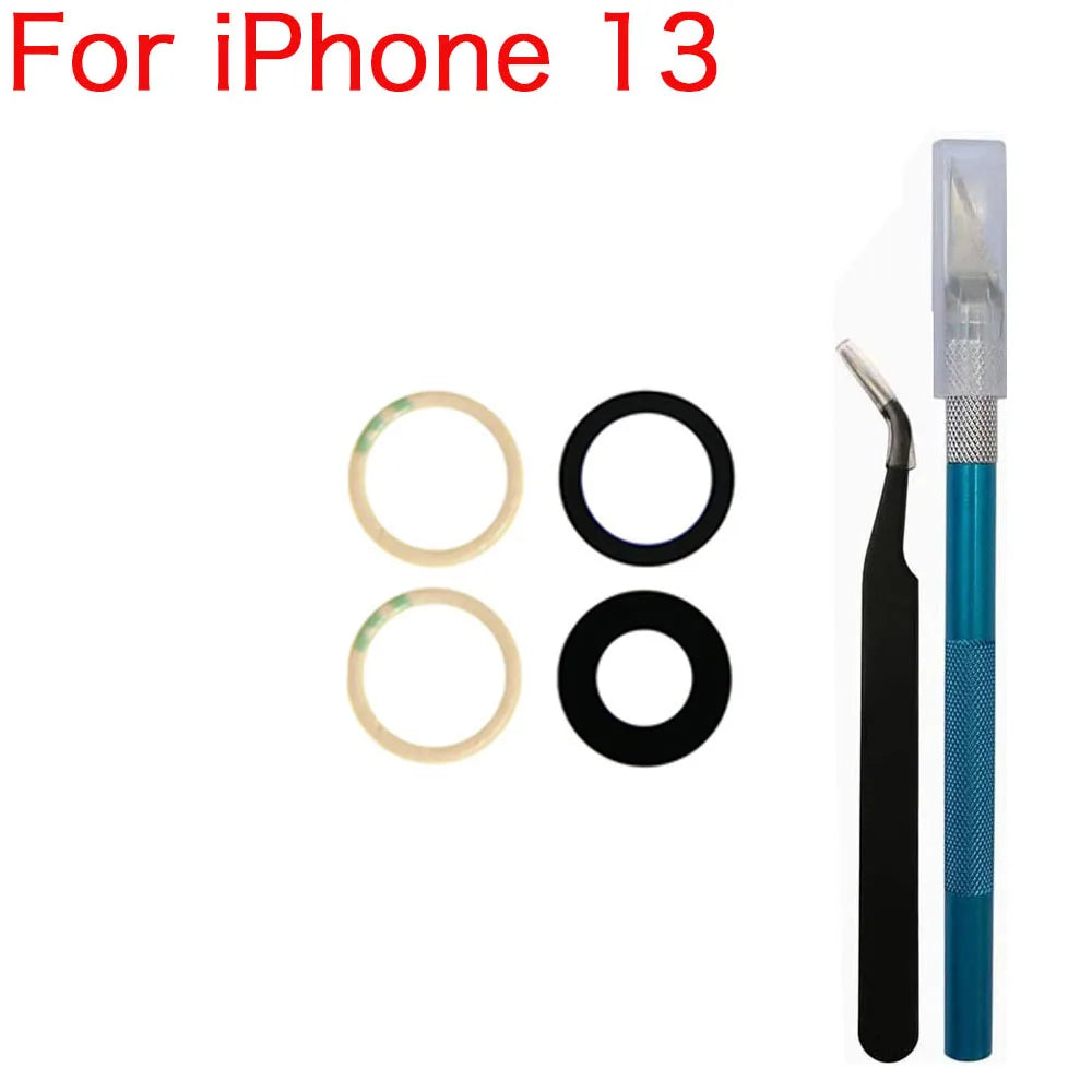 iPhone Back Camera Glass Lens Replacement + 3M Sticker & Tools