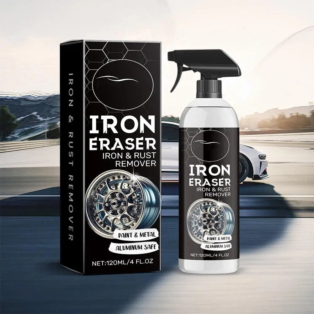 120ml Car Iron Remover Spray – Rust & Brake Dust Cleaner