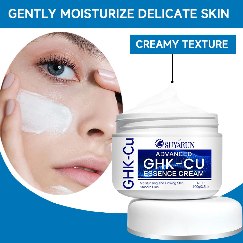 GHK-CU Cream - Anti-aging facial moisturizer, firming and moisturizing for all skin types, suitable for men and women. Oasis Select