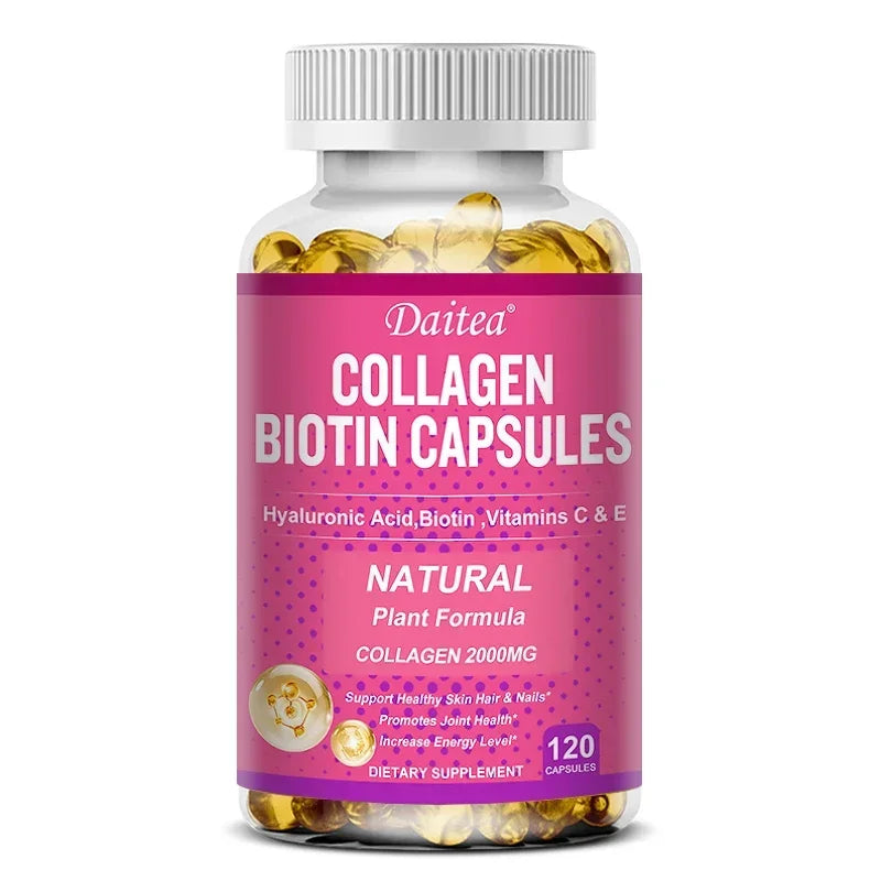Collagen Biotin Supplement – Hair, Skin, Nails & Energy Boost