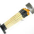 6/24pcs Paint Brushes Set for Acrylic Painting, Watercolor Acrylic Paint Brush, Artist Paintbrushes for Body Face Rock Canvas, Oasis Select 6pcs Wood Flat