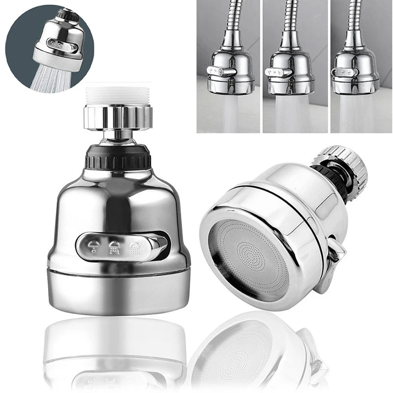 360° Swivel Faucet Aerator – Water-Saving Kitchen Sprayer Nozzle
