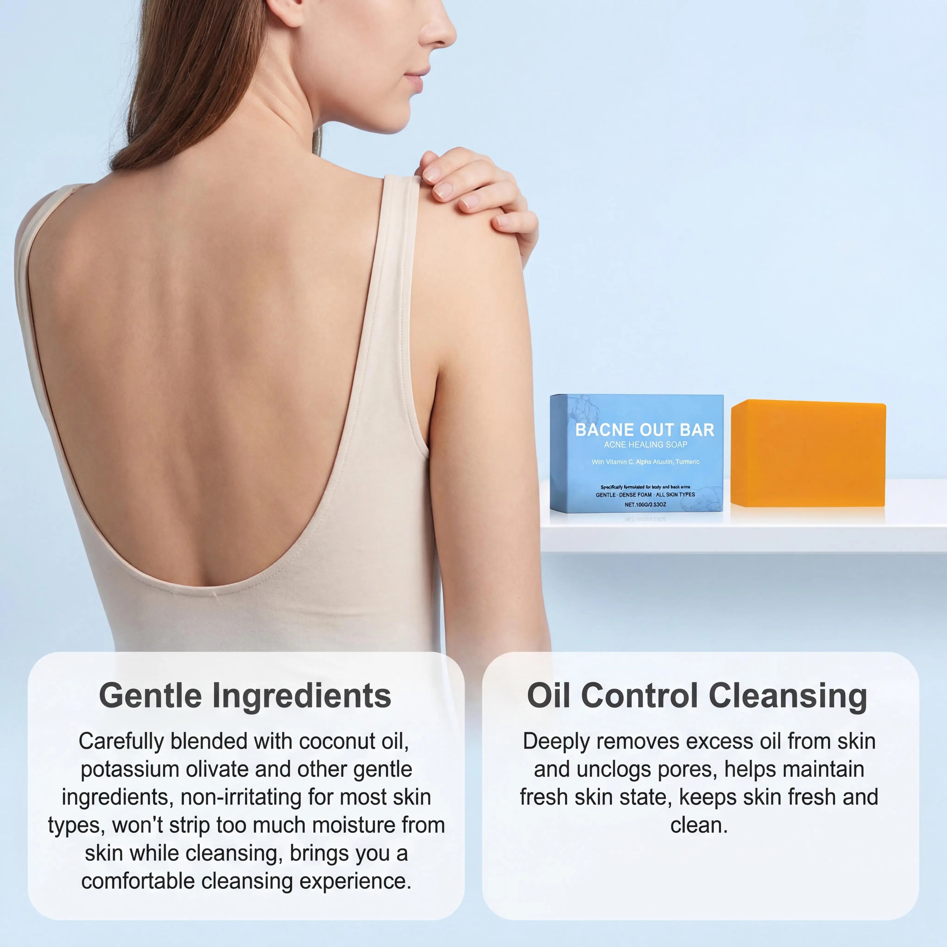 Turmeric Cleansing Soap Effectively Removes Body Acne Deep Cleansing Rich Foam Eliminates Body Odor Gently Exfoliates Body Soap Oasis Select