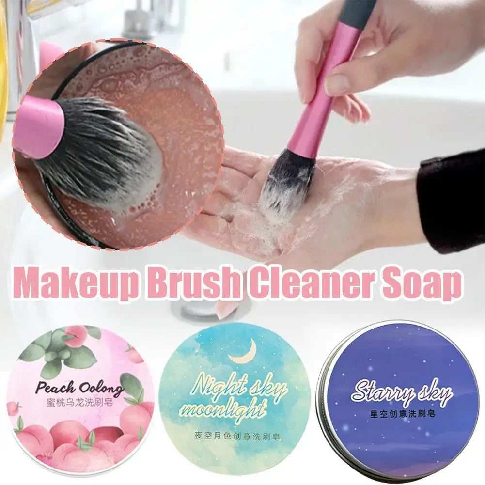 Brush cleaning soap beauty egg powder puff cleaning soap makeup brush washing soap makeup remover soap cleaning tool Oasis Select