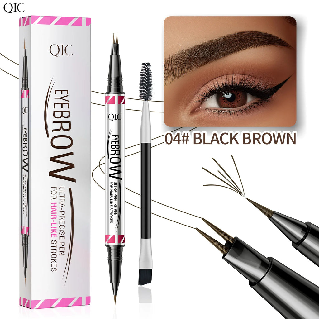 QIC Waterproof Micro Blade Eyebrow Pencil & Liquid Brow Marker