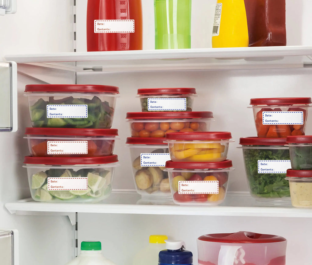 125pcs Removable Freezer Labels, 1 x 3 Inch Storage Stickers, Refrigerator Freezer Paper Label Easy Clean Leaves No Residue Oasis Select