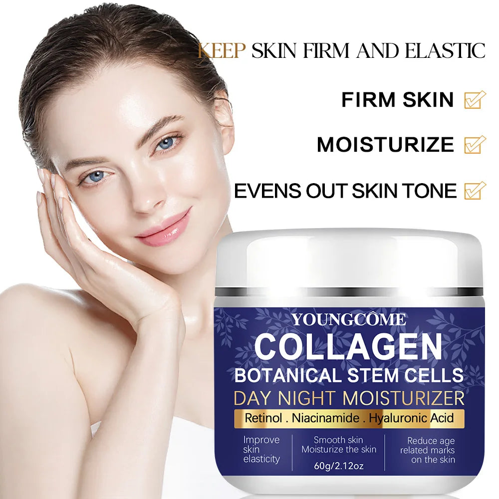 Collagen Face Moisturizer with Airless Pump - Collagen Botanical Stem Cells Cream for Skin with Retinol Niacinamide Oasis Select