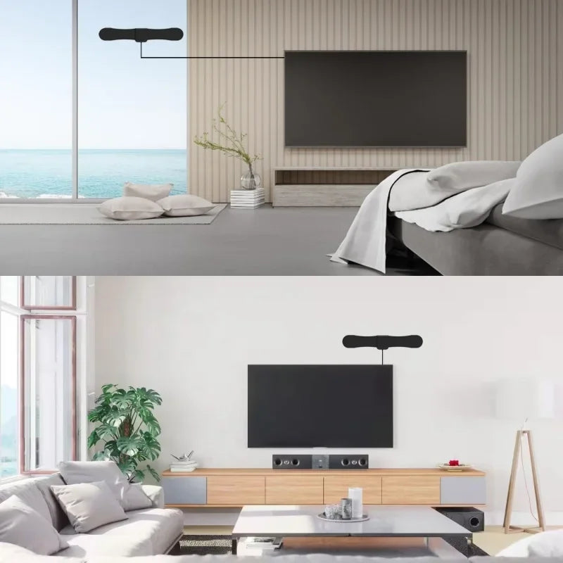 TV Antenna Digital Antenna for Smart TV 4K 1080p HD Digital VHF UHF All TV's for Local Channels, Smart Switch Signal Booster Oasis Select