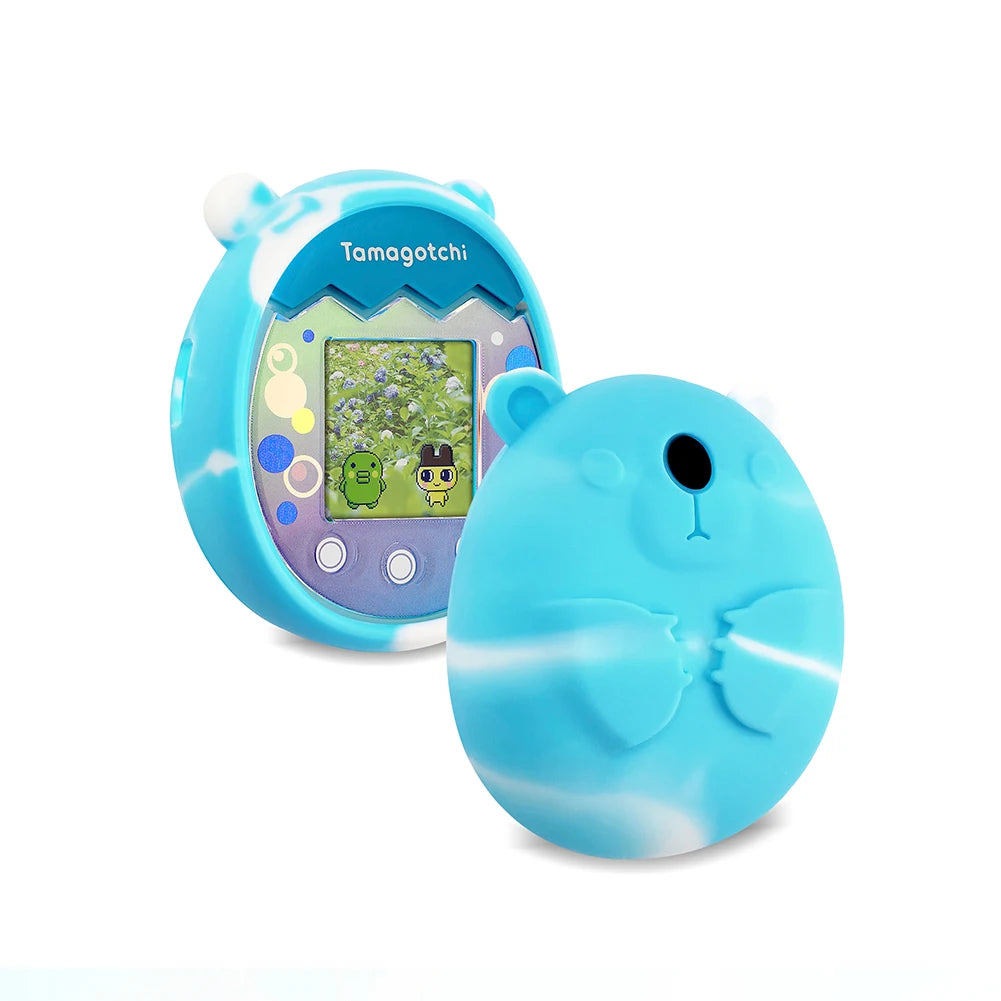 Protective Skin Sleeve Shell Anti-ScratchSilicone Case Protective Case with Hand Strap Anti-drop for Tamagotchi Pix Accessories Oasis Select Blue D China Mainland