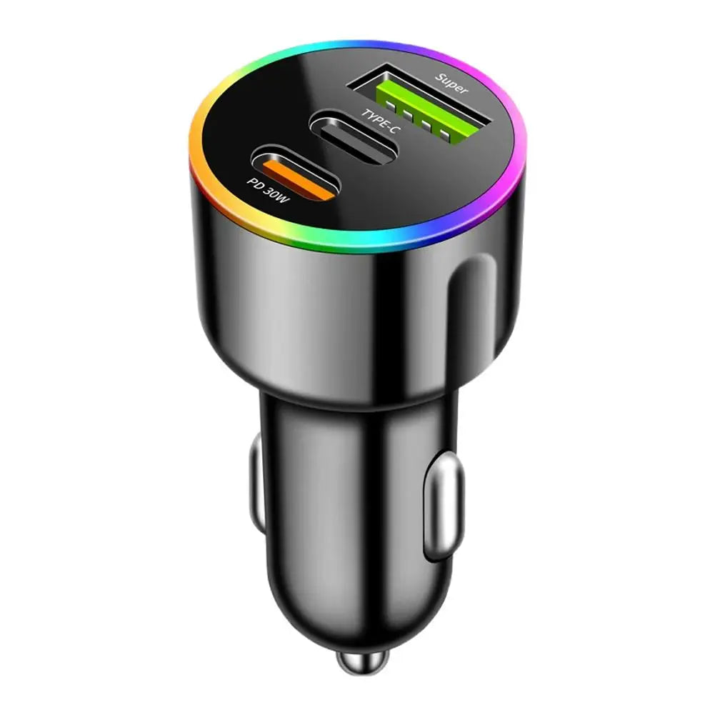 PD Fast Charging Car Charger Type C USB Adapter Dual Port Car Phone Charger for Mobile Phones, Tablets Oasis Select