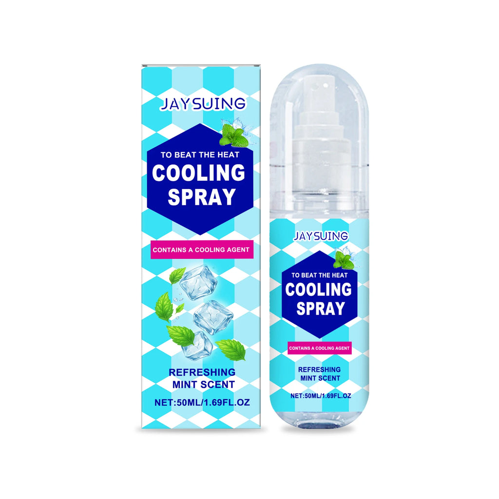Jaysuing Portable Cooling Spray – Instant Summer Cooling Relief Body Cooling Spray Oasis Select 50ml boxed