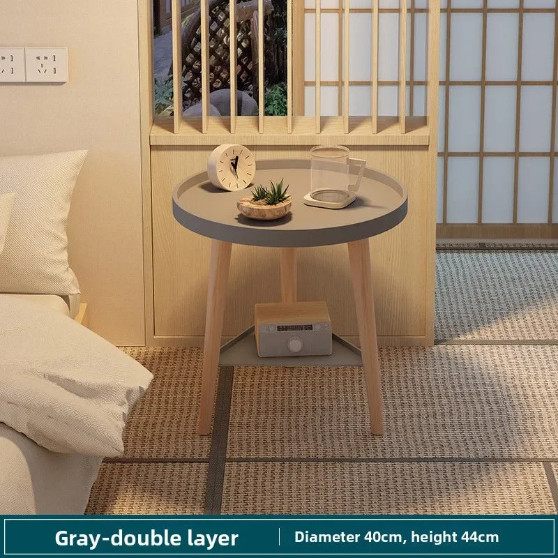 Multi-functional Small round table small apartment bedside table bedroom coffee table rack Oasis Select 40H