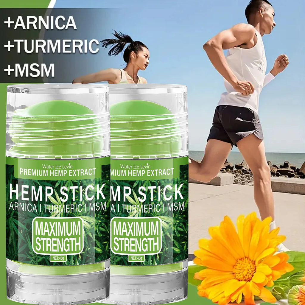 Premium Hemp Stick with Arnica & Turmeric - Maximum Strength Moisturizing Stick for Skin & Joint Care Oasis Select