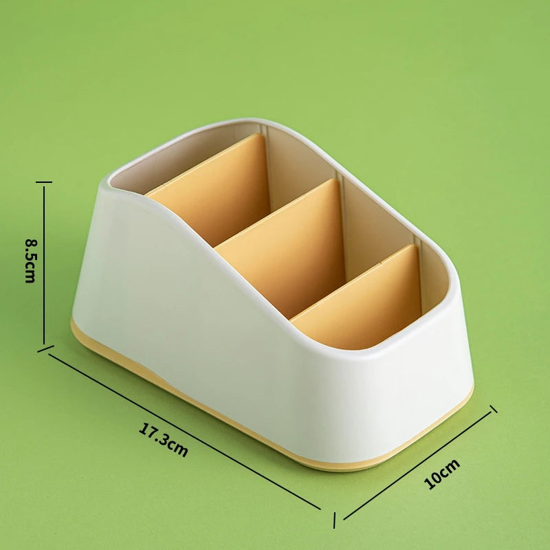 4-Slot Desktop Remote Control & Phone Organizer Box