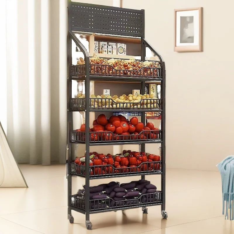 Multi-layer removable supermarket snack shelves cart convenience store checkout page home storage shelves Oasis Select