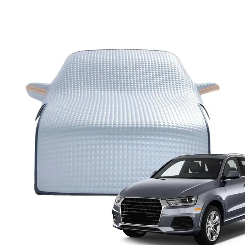 Car Snow Cover Lengthened Sun-Proof Snow Cover Dustproof Frost Guard with Reflective Strip for All Seasons Multifunction Cover Oasis Select
