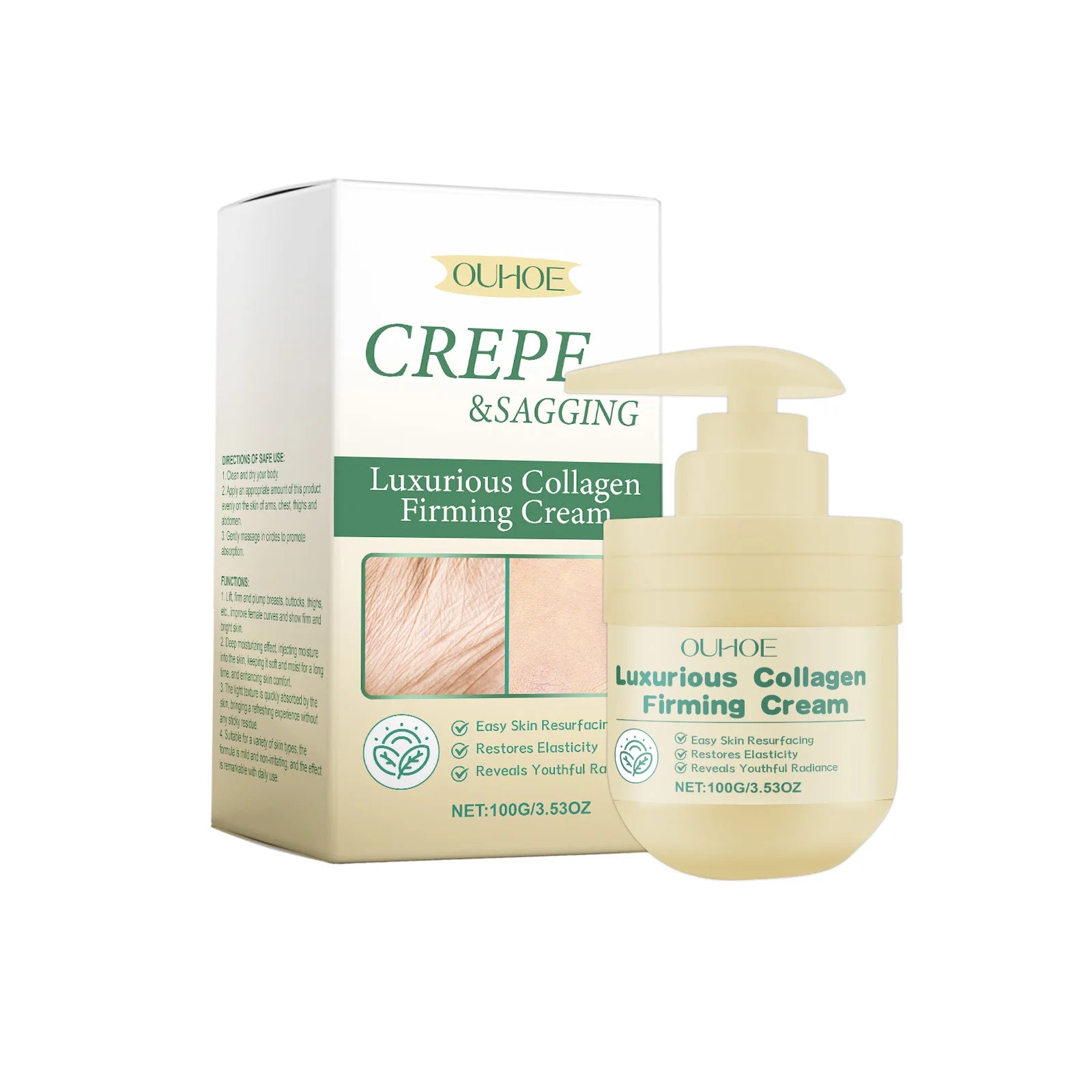 Collagen Firming Body Cream – Tighten, Lift & Brighten Skin Firming Body Cream Oasis Select 100g Boxed