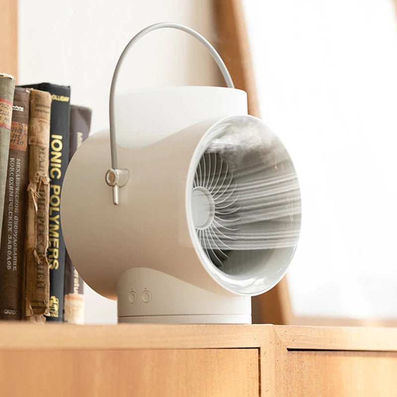 Portable Desktop Humidifying Fan – USB, Mist & Aromatherapy