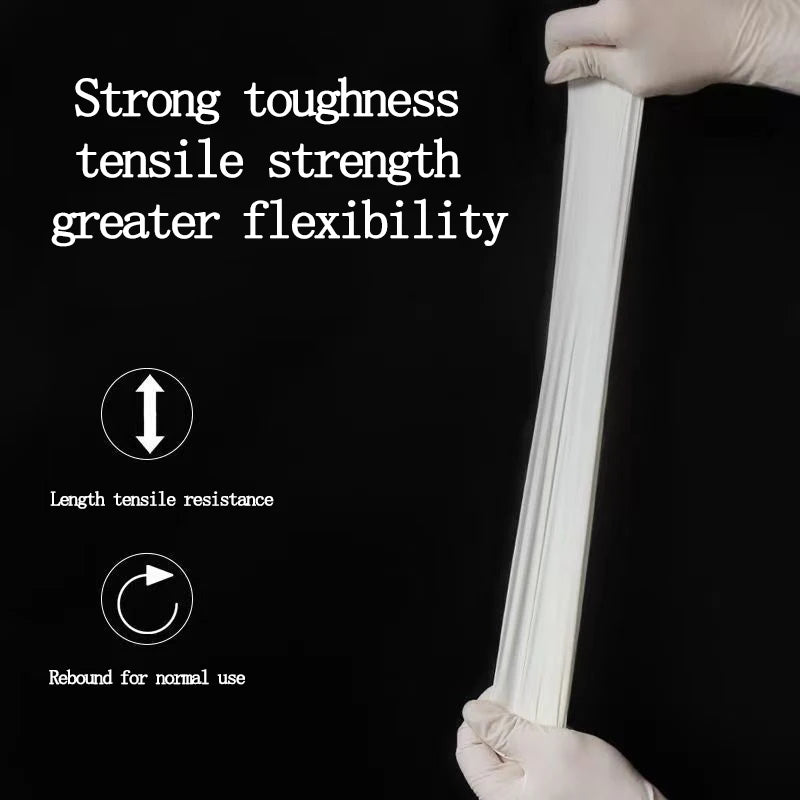 100Pack Housework Strong White Disposable Nitrile Gloves PVC Latex Free AntiStatic Garden Pet Care Tattoo Work Oil-proof Gloves Oasis Select