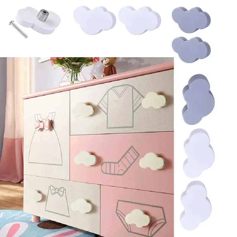 2/4/6/10Pcs Cartoon Furniture Handles Children Room Knobs Handles for Cabinets Drawer Pull Handle Door Knob for Cabinet Pulls Oasis Select