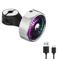 3 Speeds USB Car Fan Dual Head RGB Lighting Seat Back Cooler Rear Auto Air Fan Vehicle Cooling Accessories Top Rated Oasis Select Silver