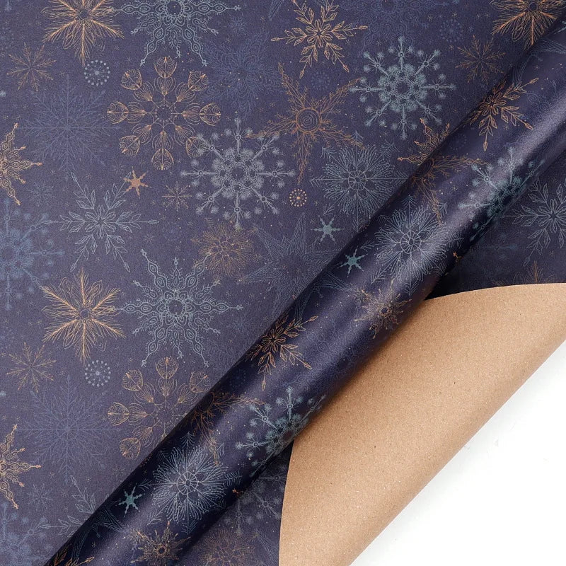 50x70cm Xmas Gift Paper Recyclable Kraft Wrapping Paper Christmas Wrapping Paper Sturdy For Wedding Winter Holiday Christmas Oasis Select Style 5