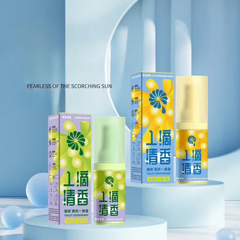 Bathroom Deodorant A Drop of Fragrance The Smell Cucumber Jasmine Green Grape Lasting Air Freshener Room Toilet Deodorant Aroma Oasis Select