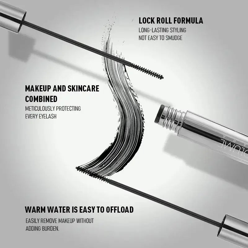 OCHEAL Waterproof Mascara – 2mm Micro Brush, Volume & Curl