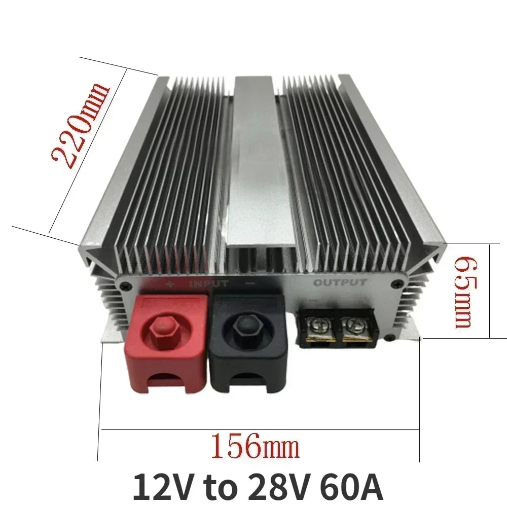 12V to 28V Booster Converter 12V-28V 12V DC to 28V DC 30A-100A Step-up Voltage Regulator 12 Volt to 28 Volt Power Supply CE Oasis Select 12V to 28V 60A 12V 28V