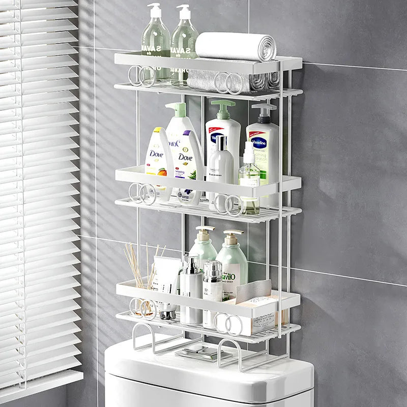 Shelf above the toilet in the bathroom toilet toilet toilet toilet wall hanging multi-functional storage rack without punching Oasis Select