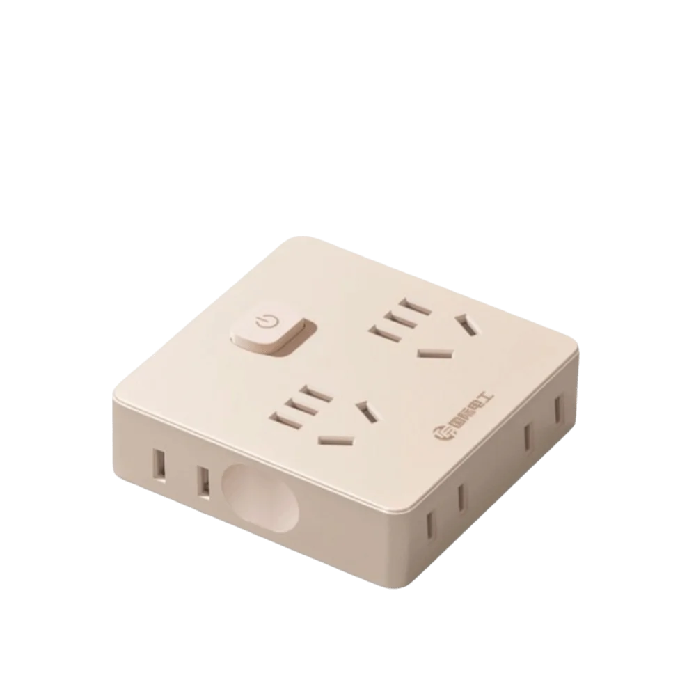 Ultra-Thin Power Strip Flat Plug USB-C Multi-Outlet Expander