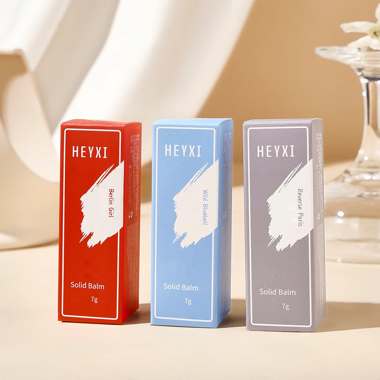 HEYXI Solid Perfume Set 3-Pack – Long-Lasting Fragrance Balm Solid Perfume Set Oasis Select