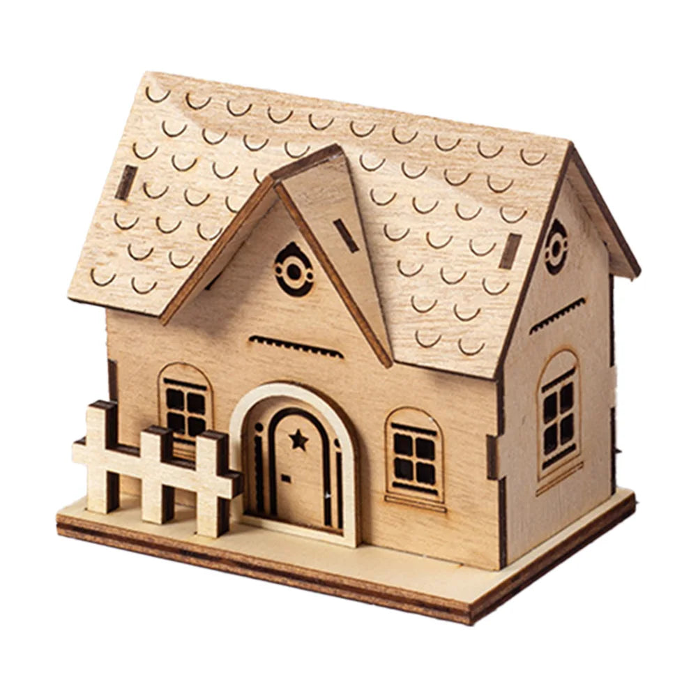 Battery-powered Lights Christmas Wooden Ornaments Versatile Use Handcrafted Ornaments Table Centerpieces Christmas Decoration Oasis Select XT observation 1 China Mainland