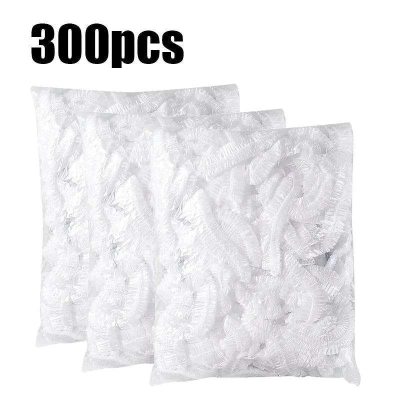 50/100pcs Transparent Fresh-Keeping Cover Food Storage Covers For Fruit Vegetables Reusable Cover Plastic Bowl Plate Seal Wrap Oasis Select 300pcs