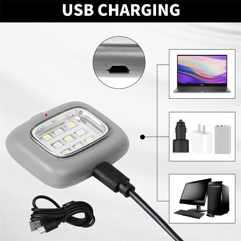 SHINEKNOT Magnetic LED Running Light | USB Rechargeable Headlamp