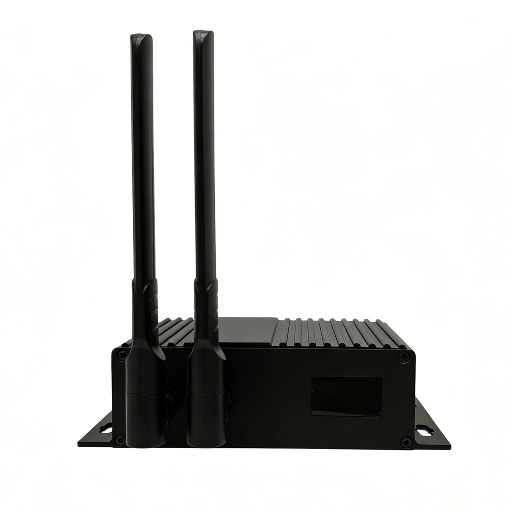 H.265 HD video codec with OLED display; HD-to-IP video encoder/decoder supporting HD loop-through or decoded HD output Oasis Select Red