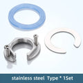 C Type Tap Faucet Anti-loosing Nut Cap Kitchen Fixing Fitting Kit Home Wash Basin Tool Fastening Circlip Washer Fixture Parts Oasis Select stainless steel