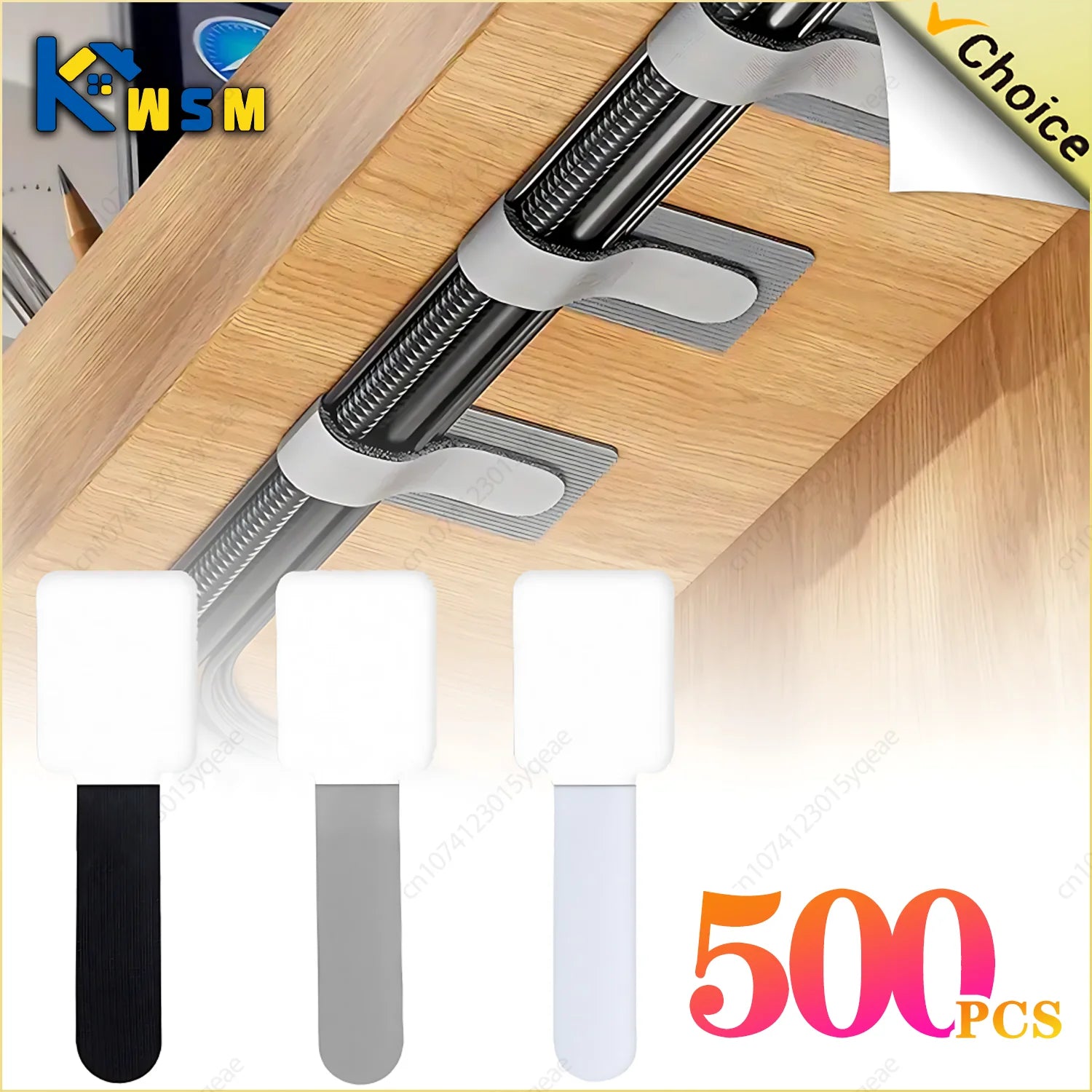 Reusable Cable Ties & Self-Adhesive Cord Organizer Straps
