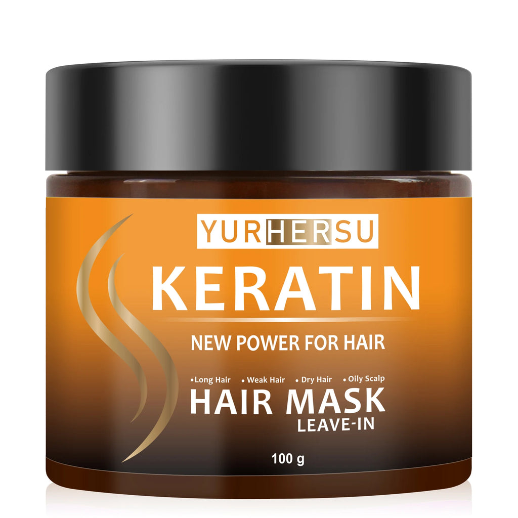 YURHERSU Keratin No-Rinse Hair Mask – Moisture & Frizz Control Leave-In Hair Mask Oasis Select