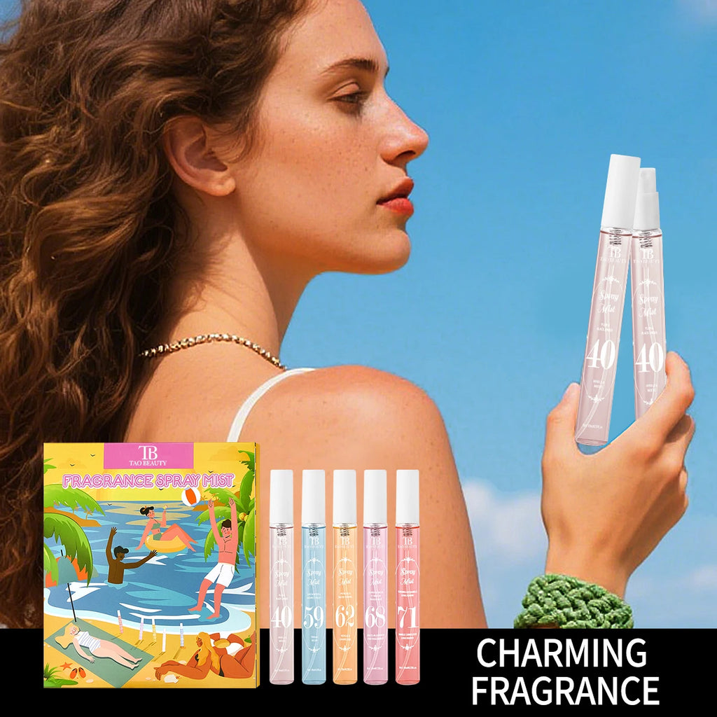 5-Piece Alcohol-Free Floral & Fruit Fragrance Spray Set 10ml Fragrance Spray Set Oasis Select