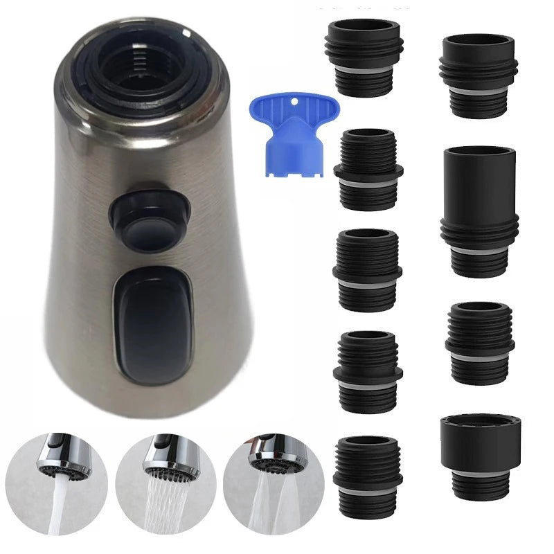 Kitchen Faucet Head Replacement Faucet Sprayer 9 Nozzles Sprayer Water Saving Shower Bathroom Basin Sink Tap Replacement Oasis Select 03