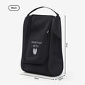 Lightweight Breathable Shoe Bag for Golf & Sports, Portable Oxford Cloth Shoe Carrier Bag, Dustproof Handbag for Travel Storage Oasis Select black-1